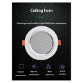 8Ohm 10W Bathroom Ceiling Speaker Aluminum Can Fashion In-Ceiling Speaker Background Music System. 