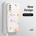 Flower Style Casing for Samsung Galaxy A70S A70 A30S A50 A50S 2022 New Design Square Shape Phone Case Soft Plating Case Cover with Free Lanyard. 