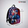 Traverse  Kids Bag- Captain America , Backpack for Kindergarten (KG), Pre-school classes. Allover printed (Code: T509KG) School Backpack For Kids / Backpack For Girls / Backpack For Boys Bags hand bag for girls bags for girls. 