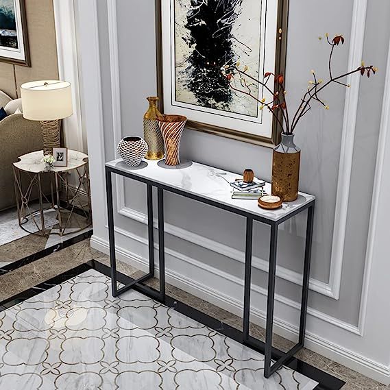 Modern%20Console%20Table%20For%20Hallway%20Wooden%20Marble%20Texture%20Tabletop%20With%20Stable%20Metal%20Legs%20Elegant%20Sofa%20Side%20Table%20Console%20Entrance%20Table%20-%20Image%202