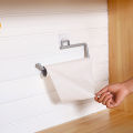 L-Shape Adhesive Hook Wall Mounted Cloth Coats Hats Hanger Towels Roll Paper Cup Kitchen Rack. 