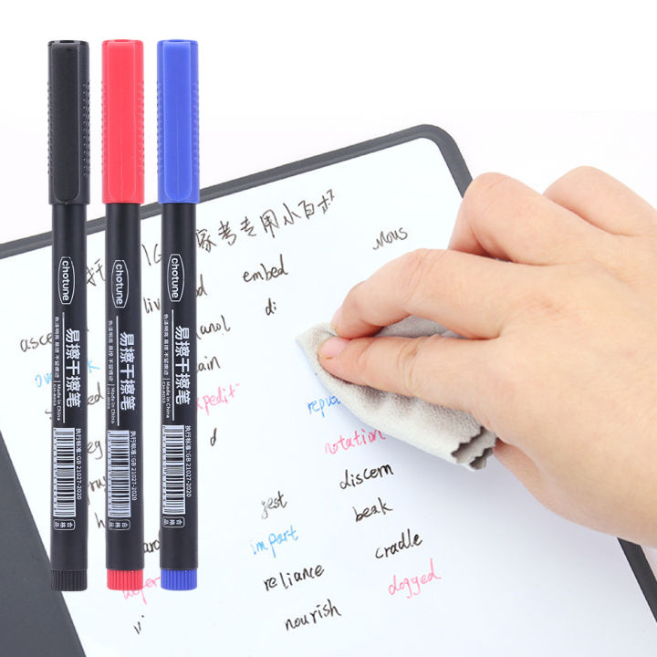 1/5/10Pcs 0.5Mm 3 Colors Dry Erase Markers Erasable Whiteboard Marker Pen Office School White Board Art Marker Stationery Extra Fine Tip