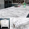 60cm x 200cm Self-Adhesive Marble Sticker Roll – Waterproof PVC Vinyl Sheet for Kitchen, Countertops, Wall & Furniture Decor. 
