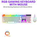 Wired RGB Gaming Keyboard with Mouse Combo - High-Quality Luminous Keyboard/Mouse Set  K108- K3626 - K8. 