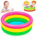 24" x 8.7" Swimming Pool Inflatable Intex Pool Inflatable Swimming Pool For Kids Rainbow Sunset Glow Pool, Pack of 1 Sunset Glow Kids Swimming Pool for Kids Water Play (2ft). 