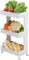 Multi-Purpose Utility Rolling Cart Trolley Organizer with Wheels. 