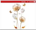 3D Gold Flower Wall Stickers, Unique wall papers, wall decor, Self adhesive wall stickers, home Decals, Wall Art. 