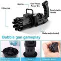 8-Hole Bubble Gun Machine - Massive Bubble Gattler Toy gun With Bubble liquid for Kids - Automatic Electric Bubble Maker Machine glue Gun - Assorted Random Color. 