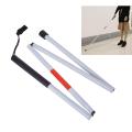 4-sections Folding Walking Stick For The Blind People / Foldable Walking Stick Adjustable Lightweight Easy Folding Collapsible Cane Best. 