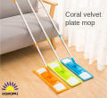 Flat Floor Mop Mop - Floor Cleaner, Home Cleaning Supply, Flat Mop, Microfiber, Wet & Dry Mop, Flat Floor Mop Microfiber with Extendable and Adjustable Steel Rod by KOROPAL. 