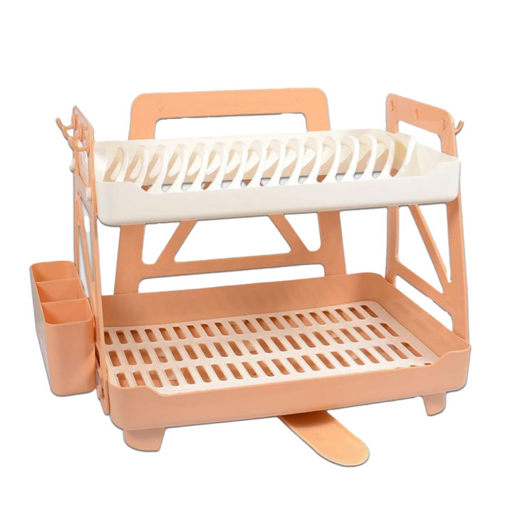Kitchen Dish drying Rack for Efficient Drying Organization and storage with multiple slots and compartments to hold plates bowls glasses cutlery utensils and other Kitchenware