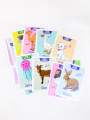 Learning and Educational Big Size Flash Cards with Tracing and for Kids. 