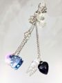 Cute, Unique, White Theme Elegant Keychains, Phone Charms, Bag Tussles | Fashion Hanging Jewelry of Chains, Charms, Beads | Random Style Jewelry | Fashion Accessories | Bag Tussles | Beautiful and Lightweight Jewelry | Trendy Looks. 