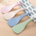 Wheat Straw Rice Spoon Electric Rice Cooker Rice Spoon Plastic Non-stick Rice Spoon Rice Shovel Household Kitchen Supplies 1Pcs. 