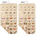 Jewelry Organizer 80 Pocket Jewelry Organizer Closet Organizer Hanging Storage Double Sided Jewelry Organizer hanging Jewelry Organizer Pockets Hanger Hanging Jewelry Organizer,Double Sided Storage with Hanger Pockets for Holding Necklace Bracelets Rings. 
