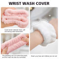 Reusable Spa Wrist Washband Soft Microfiber Towel Wristbands For Washing Face Women Girls Yoga Running Sport Wrist Sweatband. 