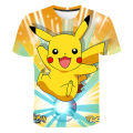 Pokemon Pikachu 3D Pokémon Charmander Eevee Mewtwo Blastoise T Shirt Boy Girl Cartoon Clothing Summer Child Baby Short Sleeve. 