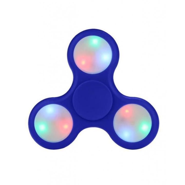 3 Sided Led Light Fidget Spinner - Blue