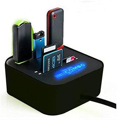 Usb Hub and Memory Card Reader (3 Ports usb, MS/PRO Duo SD/MMC M2 MicroSD/TF Cards) USB 2.0