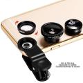 Camera Lens Selfie Mobile Phone Clip Lenses Fish Eye Wide Angle Macro Camera. 