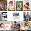 Kitchen Timer,Egg Timer with Clock,Digital Timer Stopwatch with LCD Loud Alarm for Cooking,Baking, Sports,Learning,Etc. 