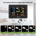 BALDR Home Weather Station & Indoor Outdoor Thermometer with Wireless Remote Sensor, Atomic Alarm Clock, Moon Phase Display, Barometric History. 