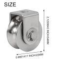 2 Inch Roller Wheel Bearings U Groove Pulley Wheels Detachable Heavy Duty Grooved Wheel for Material Handling and Moving. 