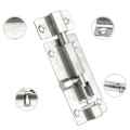 4 Inch Long Silver Stainless Steel Door Latch Sliding Lock Bolt Latch Hasp Staple Gate Safety Lock. 