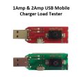 WikiTech 1A & 2A USB Port Selectable Discharge Load Tester Digital Current Voltage Meter Tester With Switch & LED. 