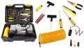 Portable Air Compressor Pump Dual Cylinder Heavy Duty Tire Inflator with LED Light,150 PSI 12V Air Pump with Tire Repair Kit and Toolbox for Auto,SUV,Truck tires etc. 