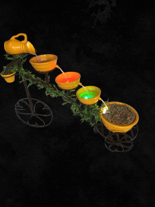 Waterfall%20bicycle%20fountain%20with%20multi-colored%20water%20view%20%7C%20Waterfall%20fountain%20decoration%20-%20Image%204