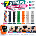 Y60 Smart Watch Sports Version | 7+1 Straps Stylish Watch Bands | Smart Watch for Men & Women | Fitness Sports & Daily Use. 