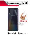 Samsung A50 Back Jelly Protector Clear Soft Protection Film Transparent Hydrogel Film Protector For Galaxy A50. 