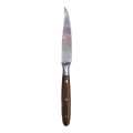 Professional Cutlery Utensils: Steak Knife or Steak Fork with Strong Wood Handle - Stainless Steel Material. 