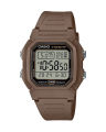 Casio General Dark Brown Resin Digital Dark Brown Resin Band Watch-W-800H-5AVDF. 