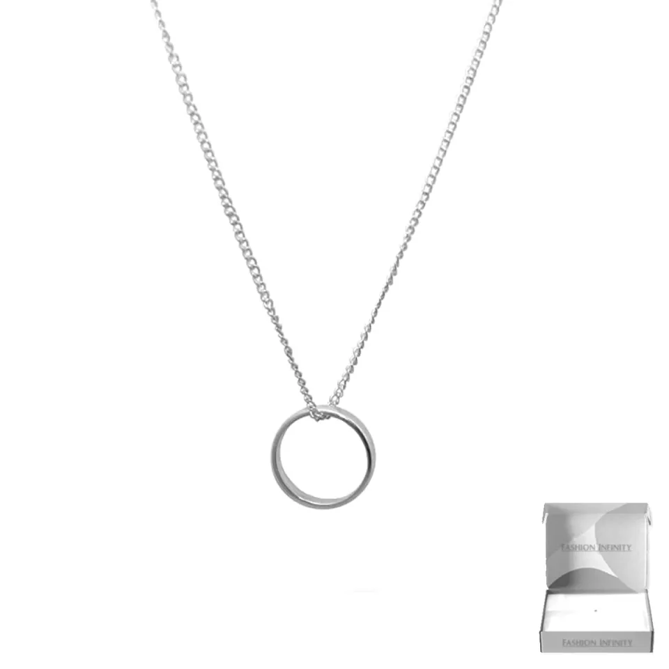 Silver Golden Stainless Steel Ring Locket With Chain Pendant