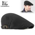 LouisWill Men Berets Hats Cotton Knitted Berets Caps Autumn and Winter Berets Outdoor Sunscreen Peaked Caps Fashion Retro British Style Golf Flat Caps Casual Hats Berets for Men. 