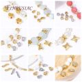 Luxury 18K Gold Plated Inlay Zircon Square Spacer Separator Beads High Quality Jewelry Making DIY Bracelets Necklace Accessories. 