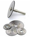 Disc Drill Blades and Mandrel. 