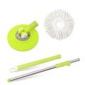 Spin Mop 360 Degree Rotating Mop Head and Mop Stick With Mop Refill 360 Mop/ Spin Mop Handle Stick, Stainless Steel Pole Microfiber Head Refill With Flexible Head For Floor, Home, Office. 