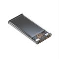 Battery Storage Box - Quick Charge - DIY Power Bank Case for Polymer 1260110  Battery Holder - Fast Charging PD22.5W -  Alloy Case 20000mA. 