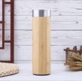 (Pack Of 1) Travel Bamboo Vacuum Flask With Tea Strainer 500ml Flask Botttle. 