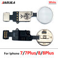 5Pcs，New For iPhone 6 6s 7 8 Plus 5s Fingerprint Sensor Home Return Key Menu Button Flex Ribbon Cable. 