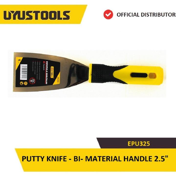 UYUSTOOLS EPU325 PUTTY KNIFE - BI- MATERIAL HANDLE 2.5"