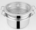Alpha Pure Stainless Steel Food Vegetables Steamer double bottom heavy weight. 