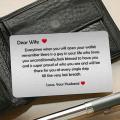 Metal Wallet Card Gift for your Wife Love from Husband. 