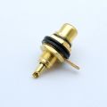 NAMUNY 10Pcs/Lot RCA Connector Gold Plated Female Jack Socket Solder Wire Connector RCA Panel Mount Chassis. 