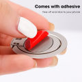 Ultra Thin Magnetic Phone Holder Mount Finger Ring Stand For Cell Phone Tablet. 