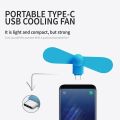 Creative Portable Type-C Mini Fan/ Portable Power Cooling Fans For Android Phone Power Bank Accessories. 