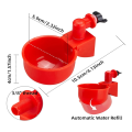 Chicken Water Cups, Automatic Chicken Waterer Kit for Poultry Filling Waterer Poultry Drinking Bowl for Chicken. 